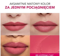 Bourjois Rouge Velvet Lipstick matowa pomadka do ust 03 Hyppink Chic 2,4 g