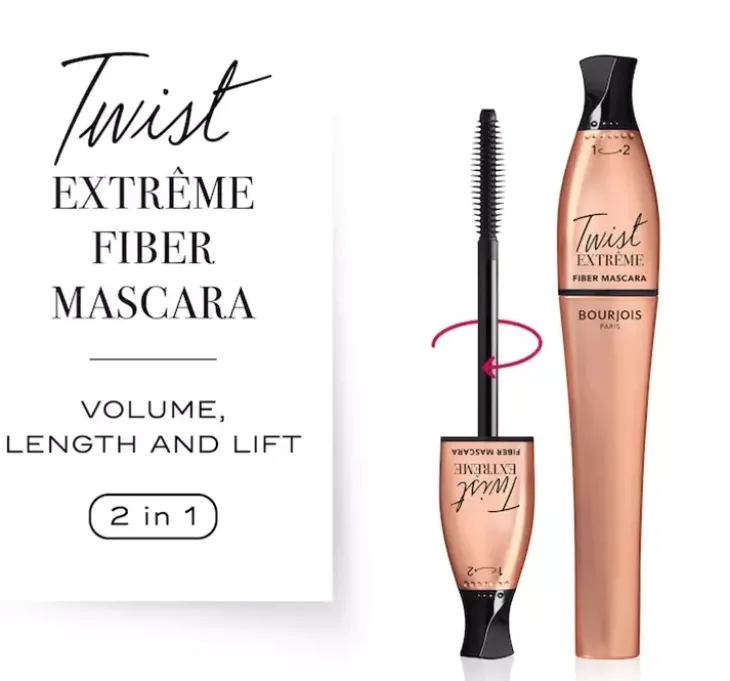 Bourjois Twist Extreme Fiber tusz do rzęs 24 Black 8 ml