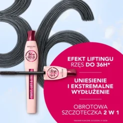 Bourjois Twist, Lift & Freeze 36h wydłużający tusz do rzęs 1 Black 8 ml