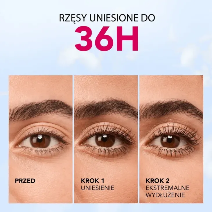 Bourjois Twist, Lift & Freeze 36h wydłużający tusz do rzęs 1 Black 8 ml