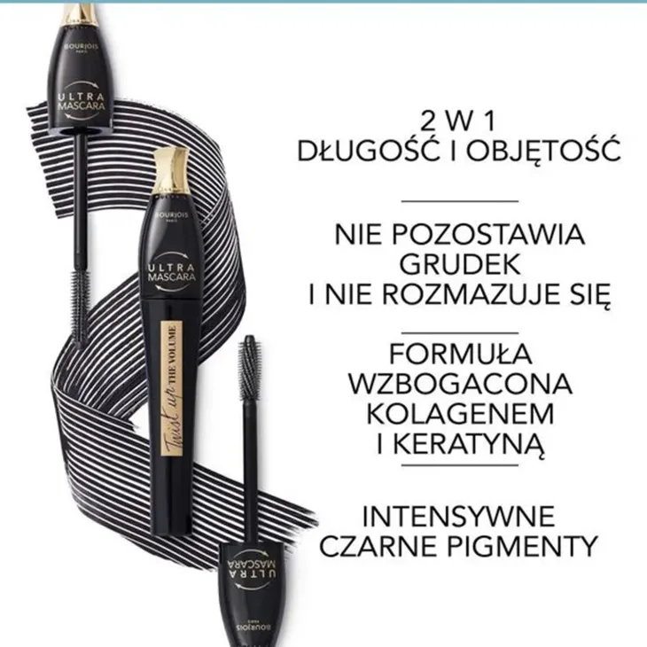Bourjois Twist Up The Volume Ultra Mascara tusz do rzęs 001 Ultra Black 8 ml