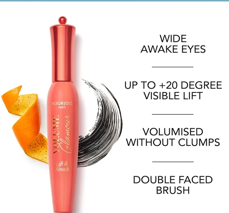 Bourjois Volume Glamour Lift&Stretch tusz do rzęs 01 Black 12 ml