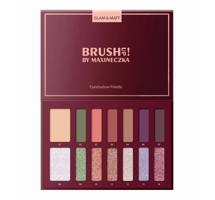 Brush Up Glam & Matt paleta cieni do powiek 21 g