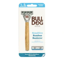 Bulldog Sensitive Bamboo Razor maszynka do golenia dla mężczyzn + 4 wkłady