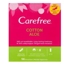 Carefree Cotton Aloe wkładki higieniczne 56 sztuk