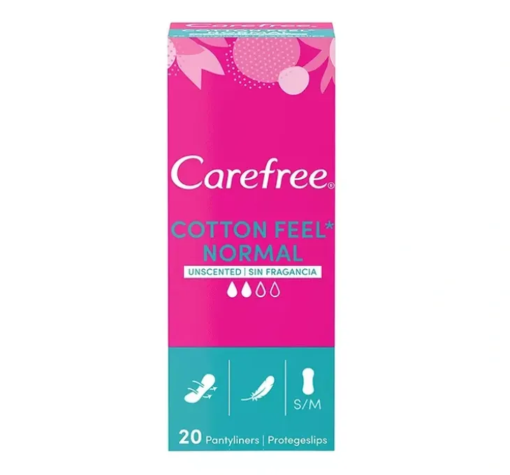 Carefree Cotton Feel wkładki higieniczne bezzapachowe 20 sztuk