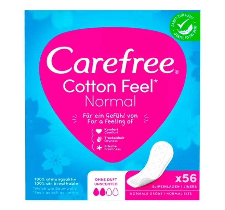 Carefree Cotton wkładki higieniczne bezzapachowe 56 sztuk