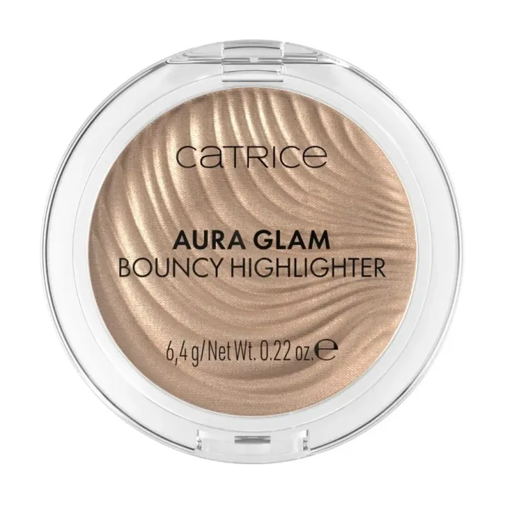 Catrice Aura Glam Bouncy Highlighter rozświetlacz do twarzy o sprężystej i plastycznej teksturze 010 Moonlit Sand 6,4 g