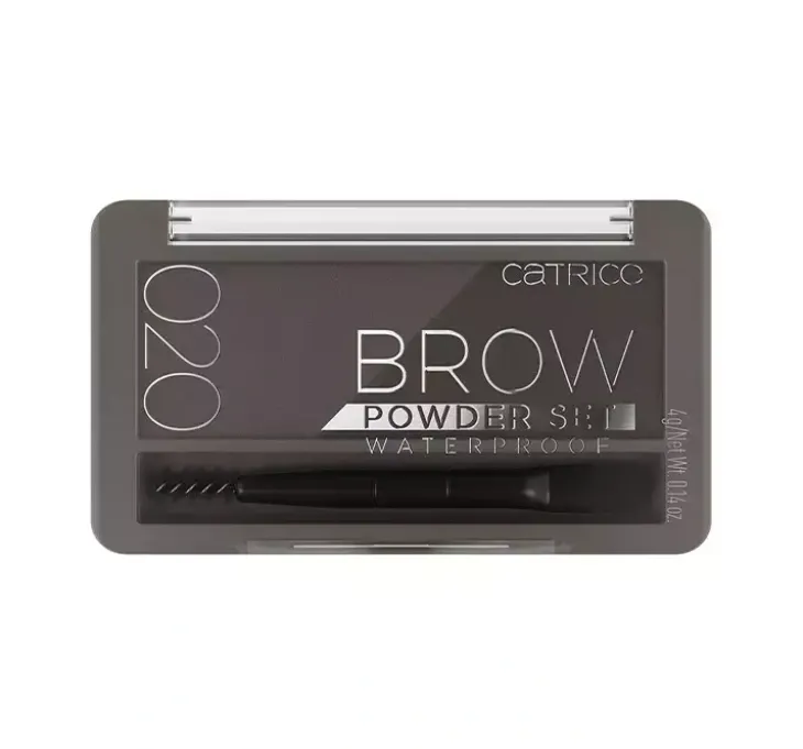 Catrice Brow Powder Set wodoodporny puder do brwi 020 Ash Brown 4 g