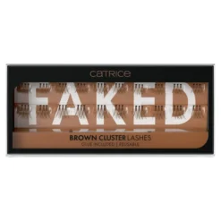 Catrice Faked Brown Cluster Lashes syntetyczne kępki rzęs z klejem Faked Brown 20 sztuk