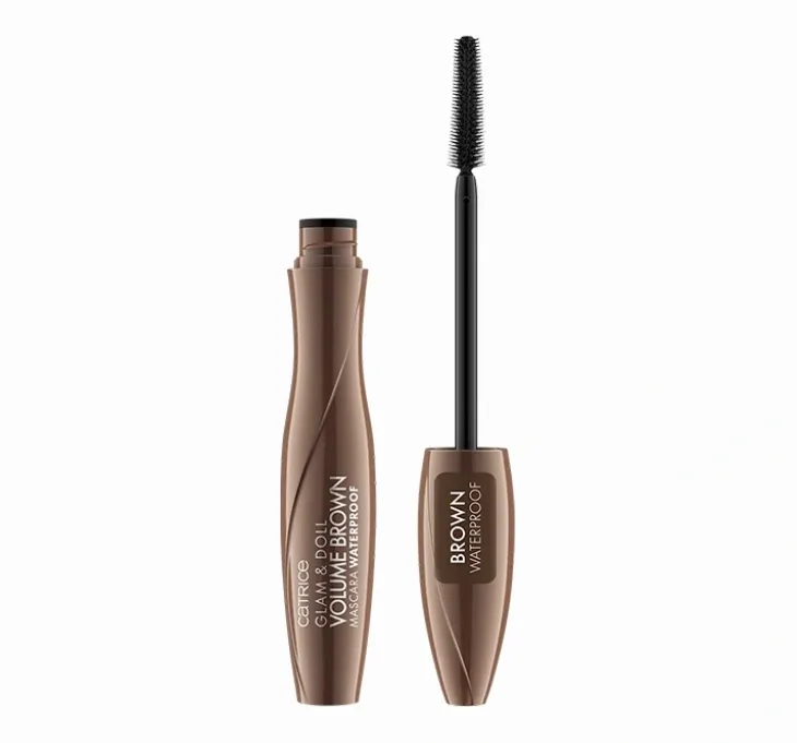 Catrice Glam & Doll Volume Brown wodoodporny tusz do rzęs Brąz 10 ml