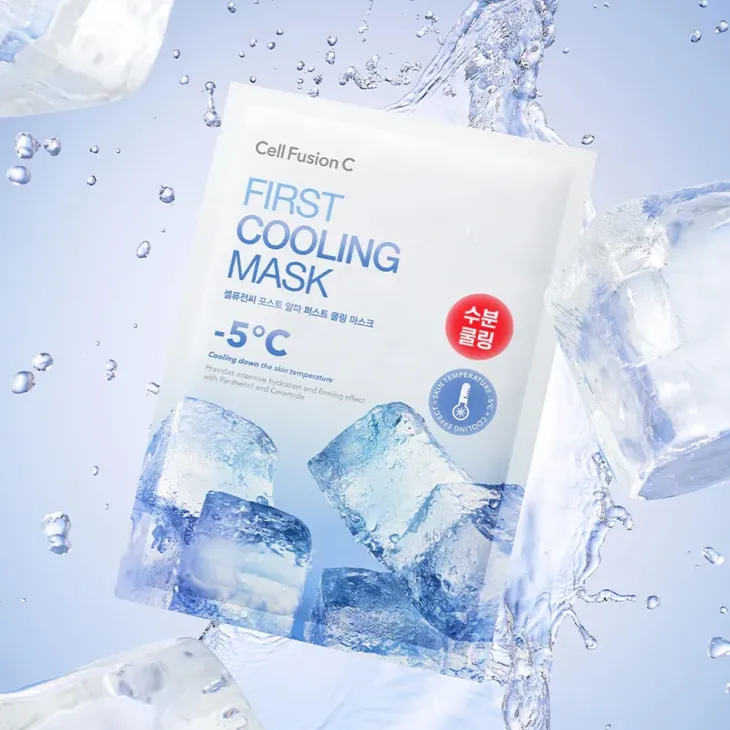Cell Fusion C First Cooling Mask chłodząca maska hydrożelowa dla podrażnionej skóry 27 g