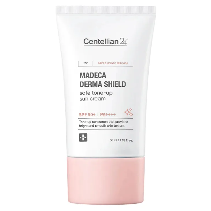 Centellian24 Madeca Derma Shield Safe Tone-Up Sun Cream tonujący krem do twarzy z filtrem SPF50+ PA++++ 50 ml