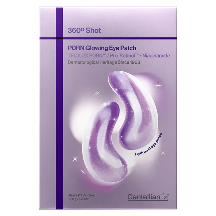 Centellian24 360º Shot PDRN Glowing Eye Patch rozświetlające hydrożelowe płatki pod oczy 2 x 6 sztuk