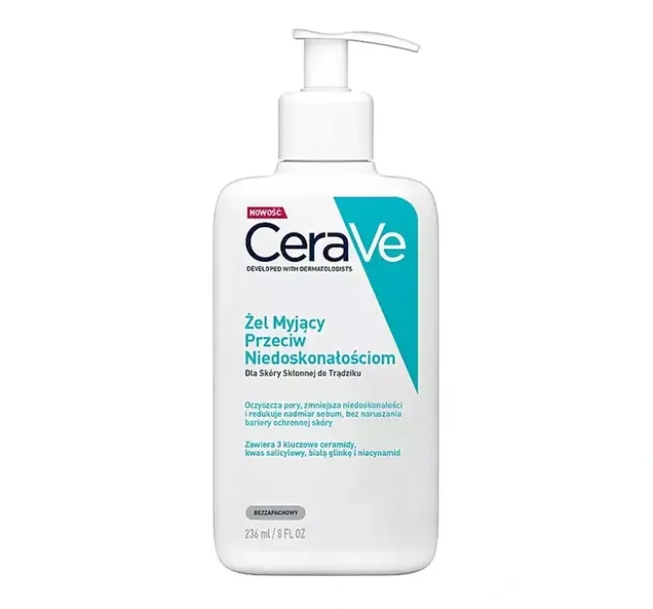 CeraVe żel myjący do twarzy przeciw niedoskonałościom 236 ml