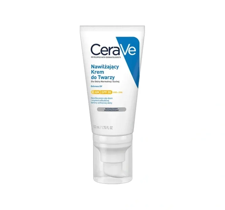 CeraVe nawilżający krem do twarzy skóra normalna i sucha SPF30 52 ml