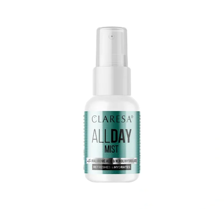 Claresa All Day Mist nawilżająco-odświeżająca mgiełka do twarzy 50 ml