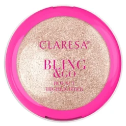 Claresa Bling & Go Bouncy Highlighter sprężysty rozświetlacz do twarzy 02 Cosmic Gold 8,5 g