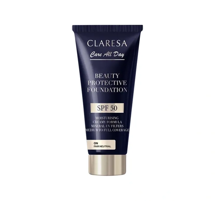 Claresa Care All Day nawilżający podkład z filtrem SPF50 0 N Fair Neutral 30 ml