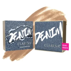 Claresa Denim bronzer bouncy o sprężystej formule w kompakcie 01 Light 10 g