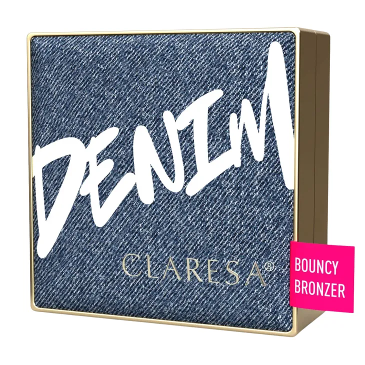 Claresa Denim bronzer bouncy o sprężystej formule w kompakcie 01 Light 10 g