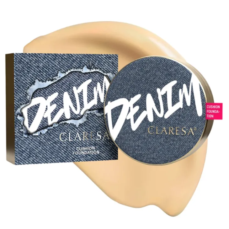Claresa Denim kryjący podkład w poduszce 01 15 g