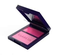 Claresa Duo Palette Creamy & Pressed kremowo-pudrowa paletka róży do konturowania twarzy 01 Awesome Blossom 8,5 g