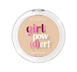 Claresa Girl Pow(d)er puder do twarzy 02 Natural Beige 12 g