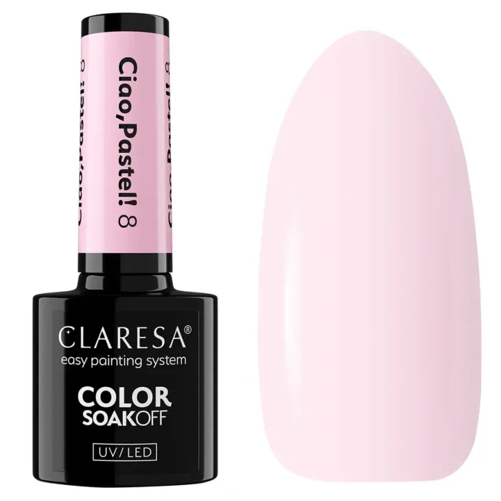 Claresa hybrydowy lakier do paznokci Ciao Pastel 8 5 g