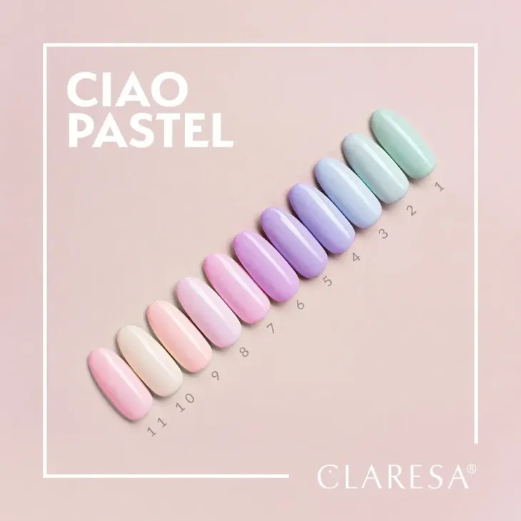 Claresa hybrydowy lakier do paznokci Ciao Pastel 8 5 g