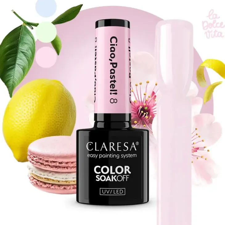 Claresa hybrydowy lakier do paznokci Ciao Pastel 8 5 g