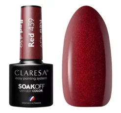 Claresa hybrydowy lakier do paznokci Red 439 5 g