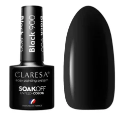 Claresa hybrydowy lakier do paznokci 900 Black 5 g