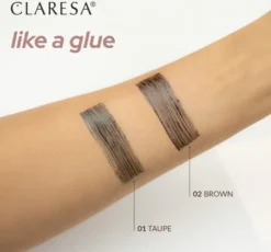 Claresa Like a Glue kolorowy żel do brwi 01 Taupe 8 g