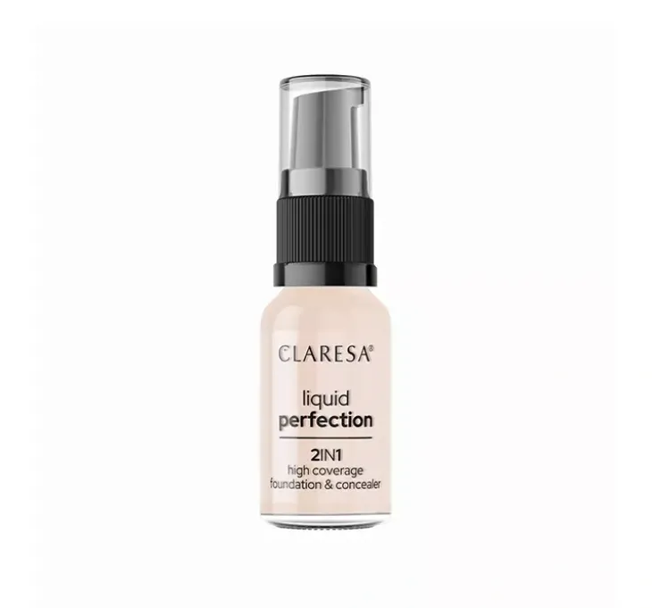 Claresa Liquid Perfection podkład do twarzy 2w1 101 Light 18 g