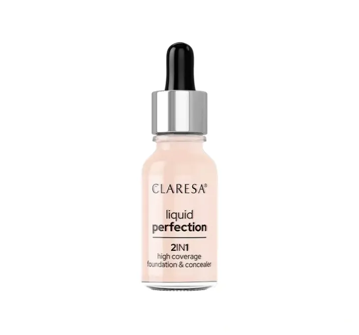 Claresa Liquid Perfection podkład do twarzy 2w1 101 Light 18 g