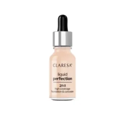 Claresa Liquid Perfection podkład do twarzy 2w1 102 Warm Medium 18 g