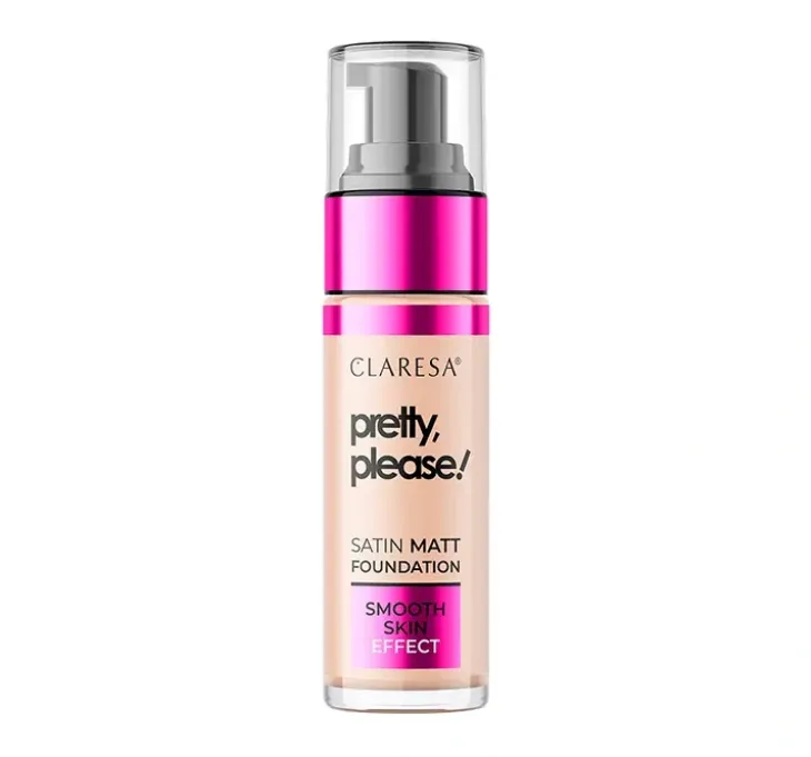 Claresa Pretty, Please! podkład do twarzy o satynowo-matowym wykończeniu 04 Medium 33 g
