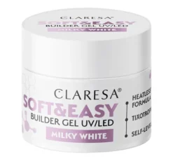 Claresa Soft & Easy żel budujący Milky White 90 g