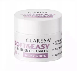 Claresa Soft & Easy żel budujący Milky White 45 g