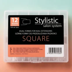 Claresa Stylistic Dual Forms górne formy do przedłużania paznokci kwadrat 120 sztuk