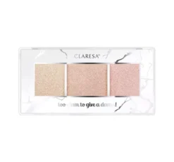 Claresa Too Glam To Give a Damn paleta rozświetlaczy 12 Golden Glow 12,5 g