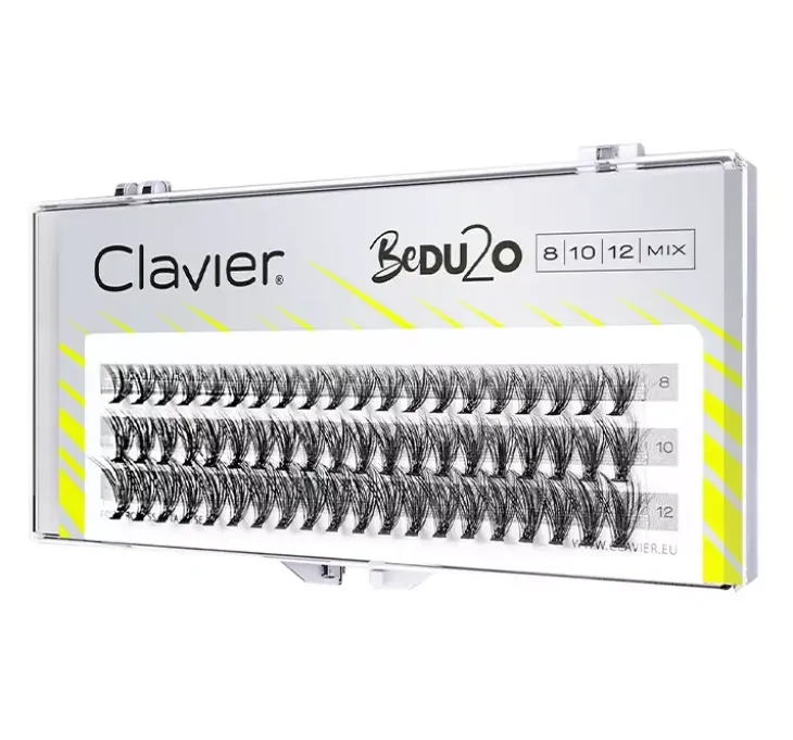 Clavier Bedu2o kępki sztucznych rzęs mix 8-10-12 mm