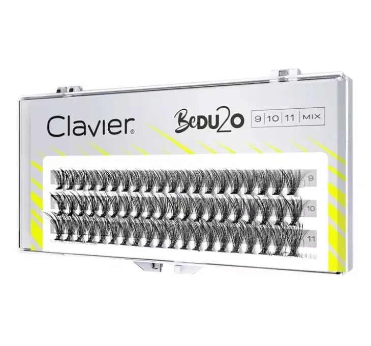 Clavier Bedu2o kępki sztucznych rzęs mix 9-10-11 mm