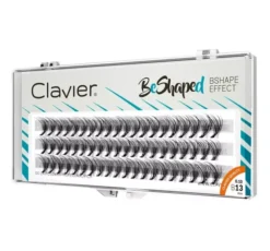 Clavier Beshaped kępki sztucznych rzęs 13 mm skręt B