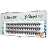 Clavier Beshaped kępki sztucznych rzęs 9 mm skręt B