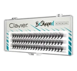 Clavier BeShaped mix kępki sztucznych rzęs 8 10 12 mm skręt B
