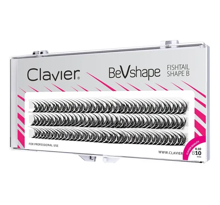 Clavier Bevshape kępki sztucznych rzęs B 10 mm