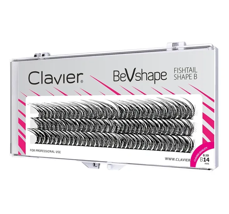 Clavier Bevshape kępki sztucznych rzęs B 14 mm