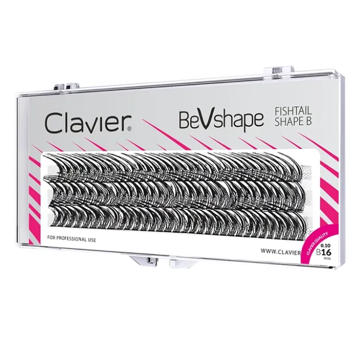Clavier Bevshape kępki sztucznych rzęs B 16 mm